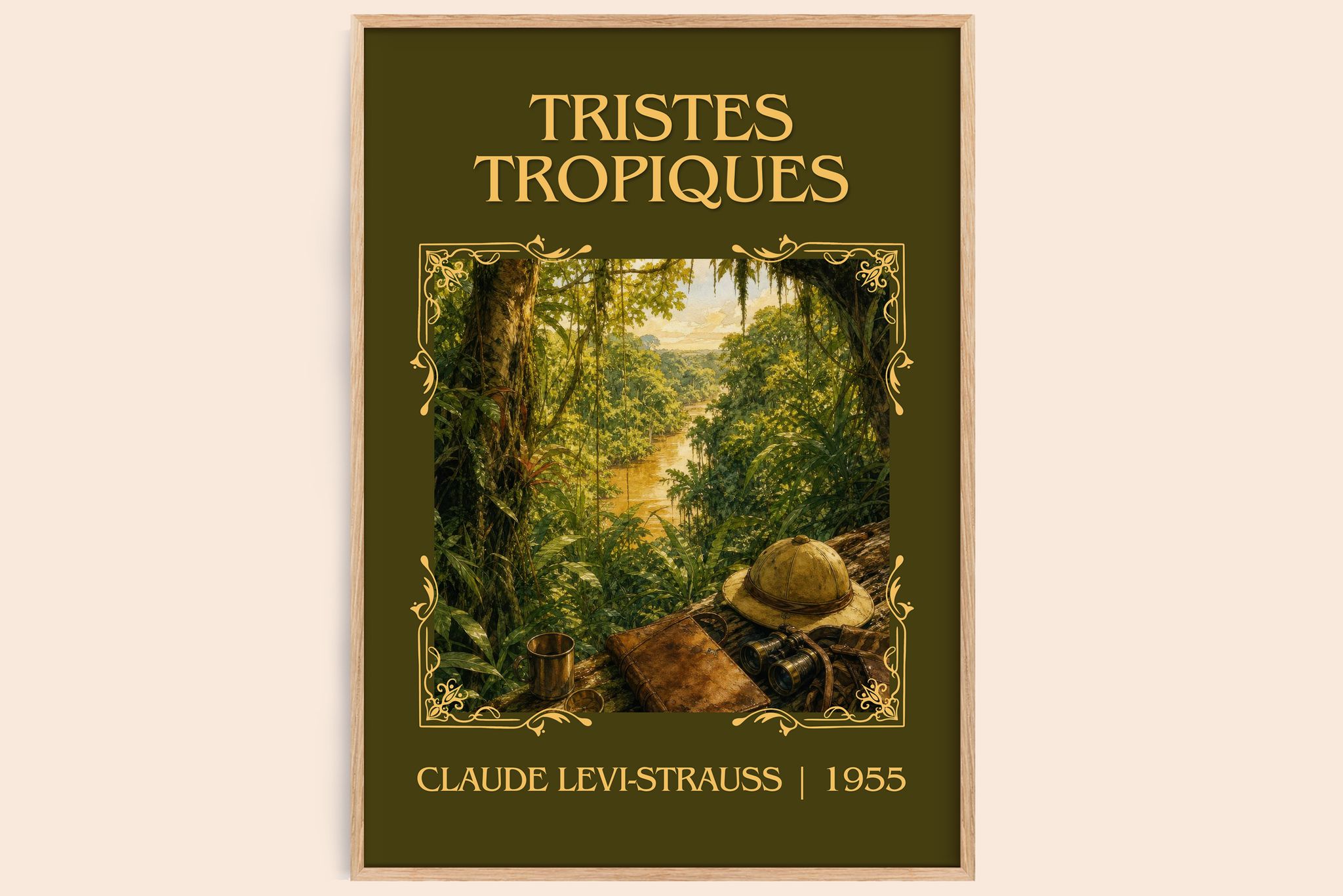 Tristes Tropiques Classic Book Art Print by Claude Lévi-Strauss