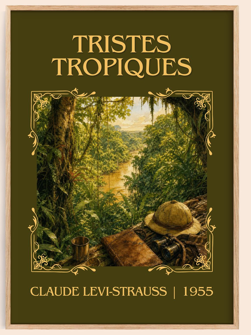 Tristes Tropiques Classic Book Art Print by Claude Lévi-Strauss – book poster