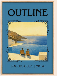 Outline Classic Book Art Print by Rachel Cusk – book poster