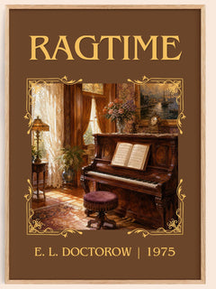 Ragtime Classic Book Art Print by E. L. Doctorow – book poster