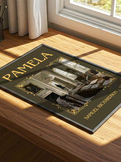 Pamela Classic Book Art Print by Samuel Richardson – print on a sunlit desk