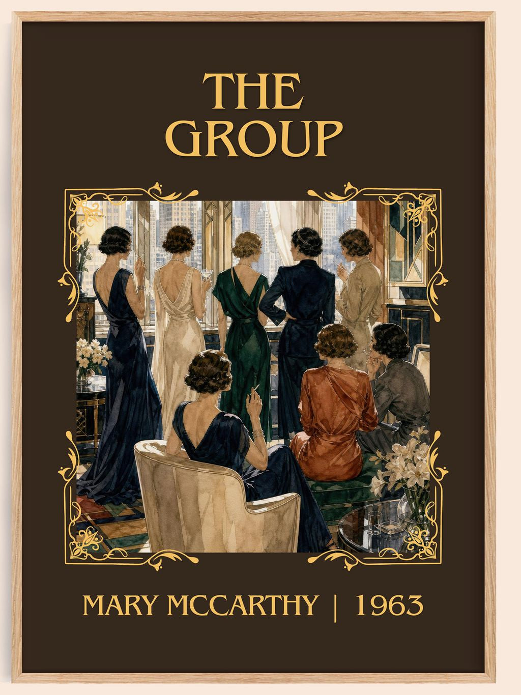 The Group Classic Book Art Print by Mary McCarthy – book poster