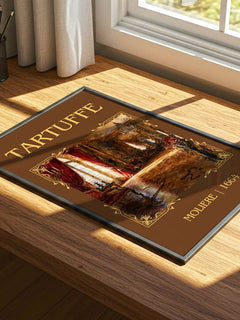 Tartuffe Classic Book Art Print by Molière – print on a sunlit desk