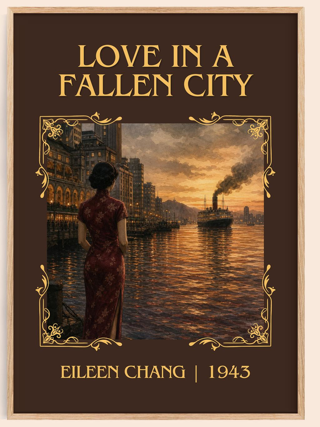 Love In A Fallen City Classic Book Art Print by Eileen Chang – book poster