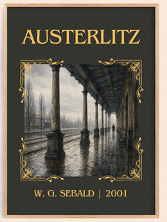 Austerlitz Classic Book Art Print by W. G. Sebald – book poster