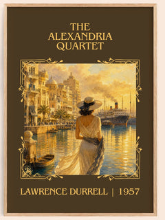 The Alexandria Quartet Classic Book Art Print by Lawrence Durrell – book poster