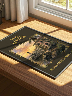 The Lover Classic Book Art Print by Marguerite Duras – print on a sunlit desk