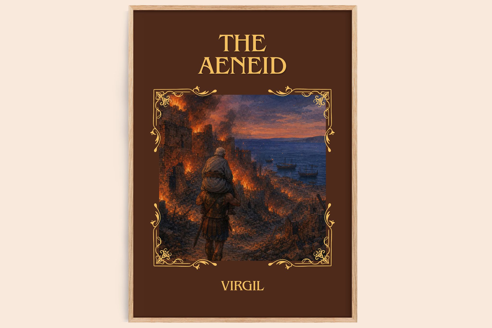 The Aeneid Classic Book Art Print by Virgil