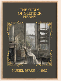 The Girls of Slender Means Classic Book Art Print by Muriel Spark – book poster