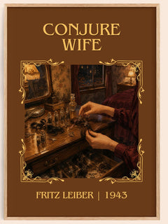 Conjure Wife Classic Book Art Print by Fritz Leiber – book poster