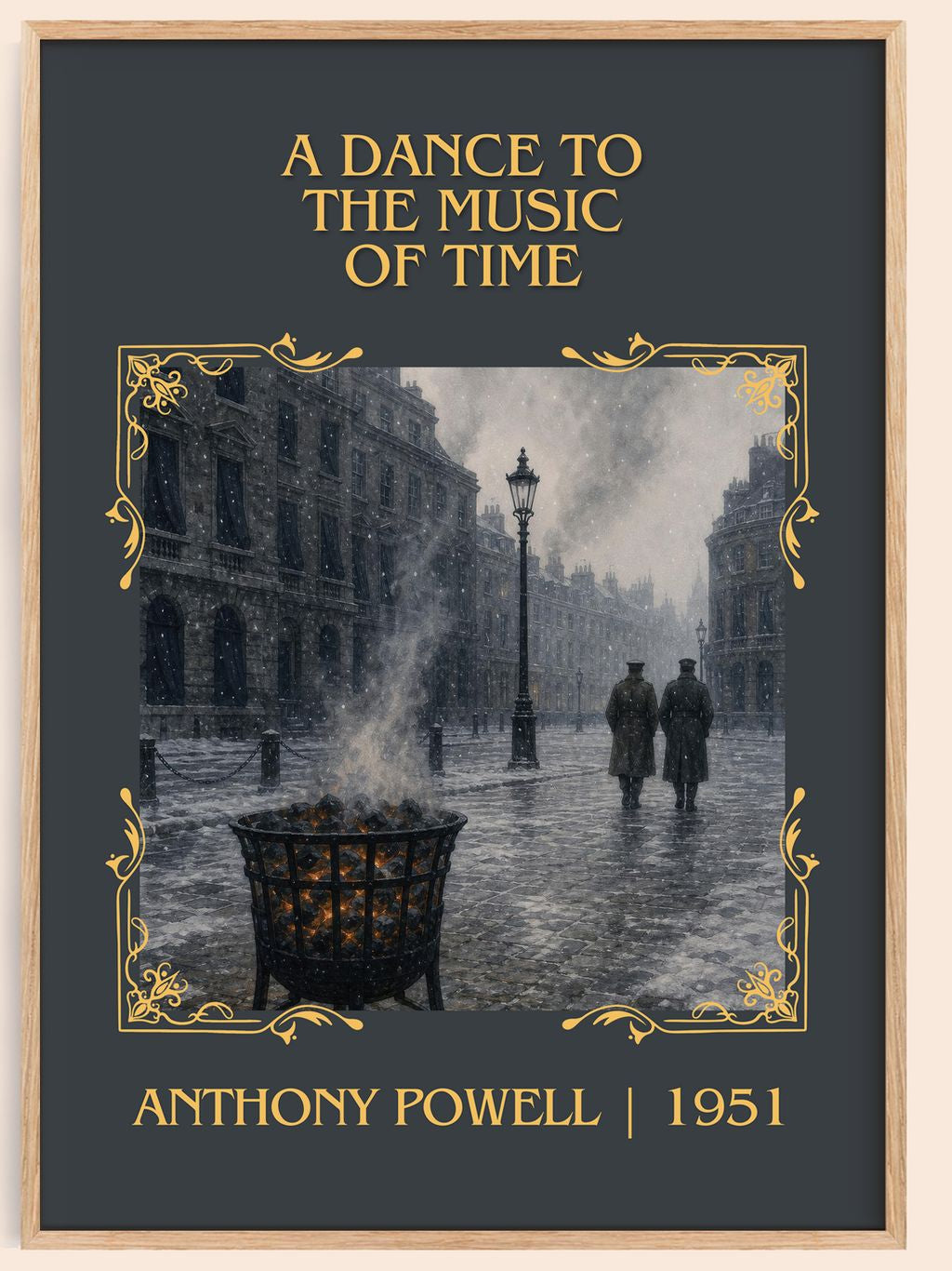 A Dance to the Music of Time Classic Book Art Print by Anthony Powell – book poster