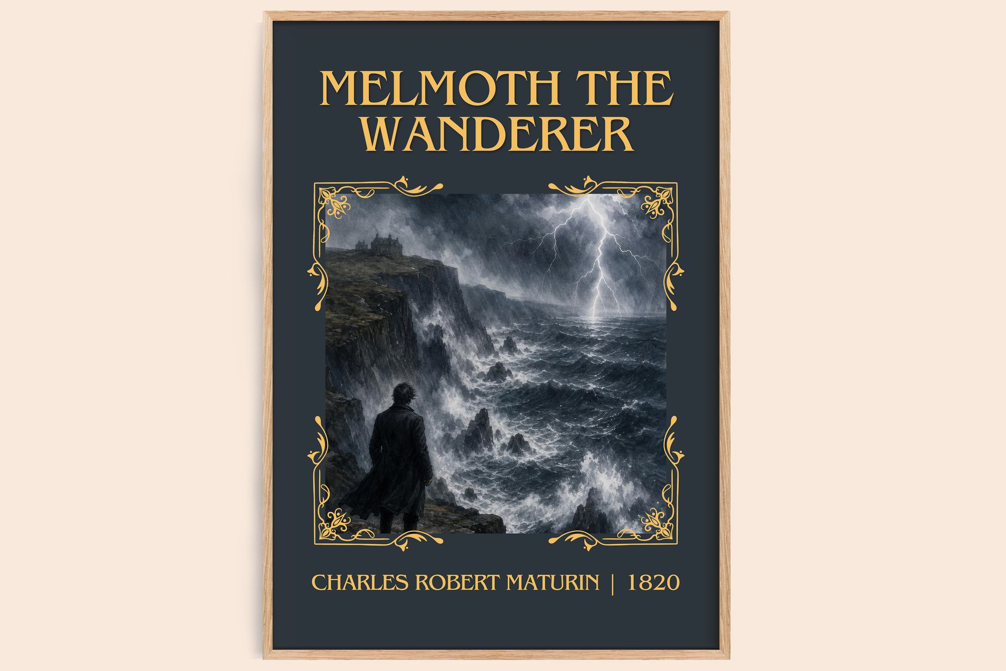 Melmoth the Wanderer Classic Book Art Print by Charles Robert Maturin