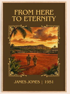 From Here to Eternity Classic Book Art Print by James Jones – book poster