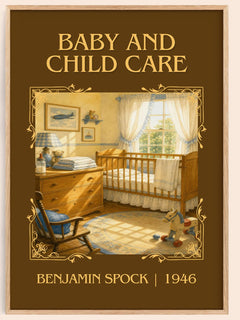 Baby And Child Care Classic Book Art Print by Benjamin Spock – book poster