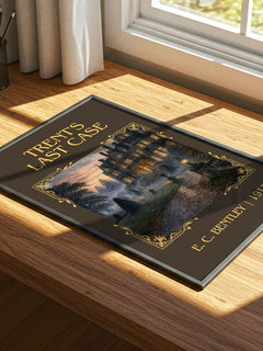 Trent's Last Case Classic Book Art Print by E. C. Bentley – print on a sunlit desk