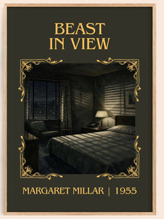 Beast In View Classic Book Art Print by Margaret Millar – book poster