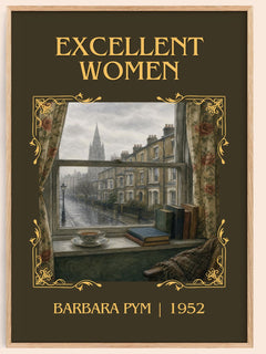 Excellent Women Classic Book Art Print by Barbara Pym – book poster