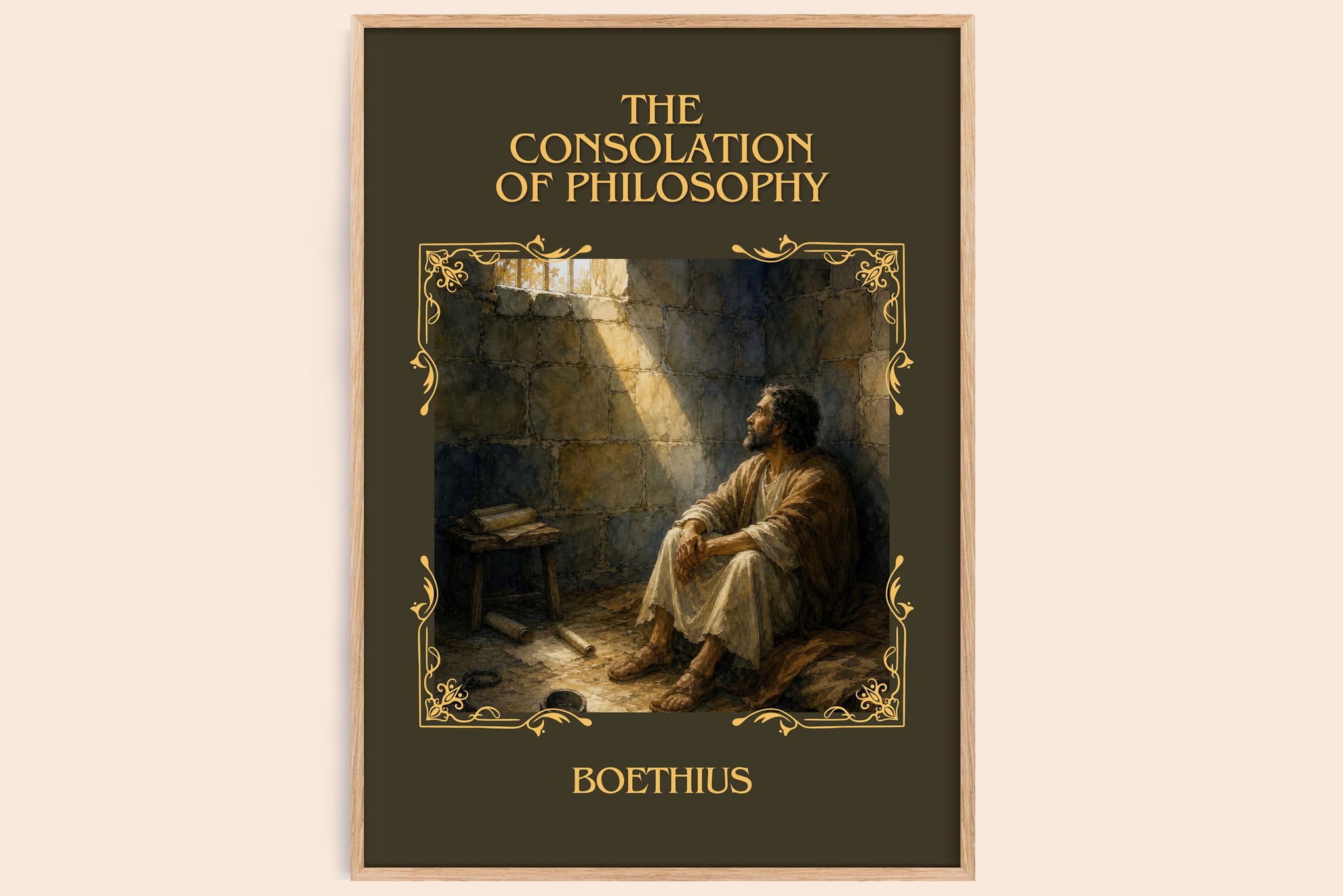 The Consolation of Philosophy Classic Book Art Print by Boethius
