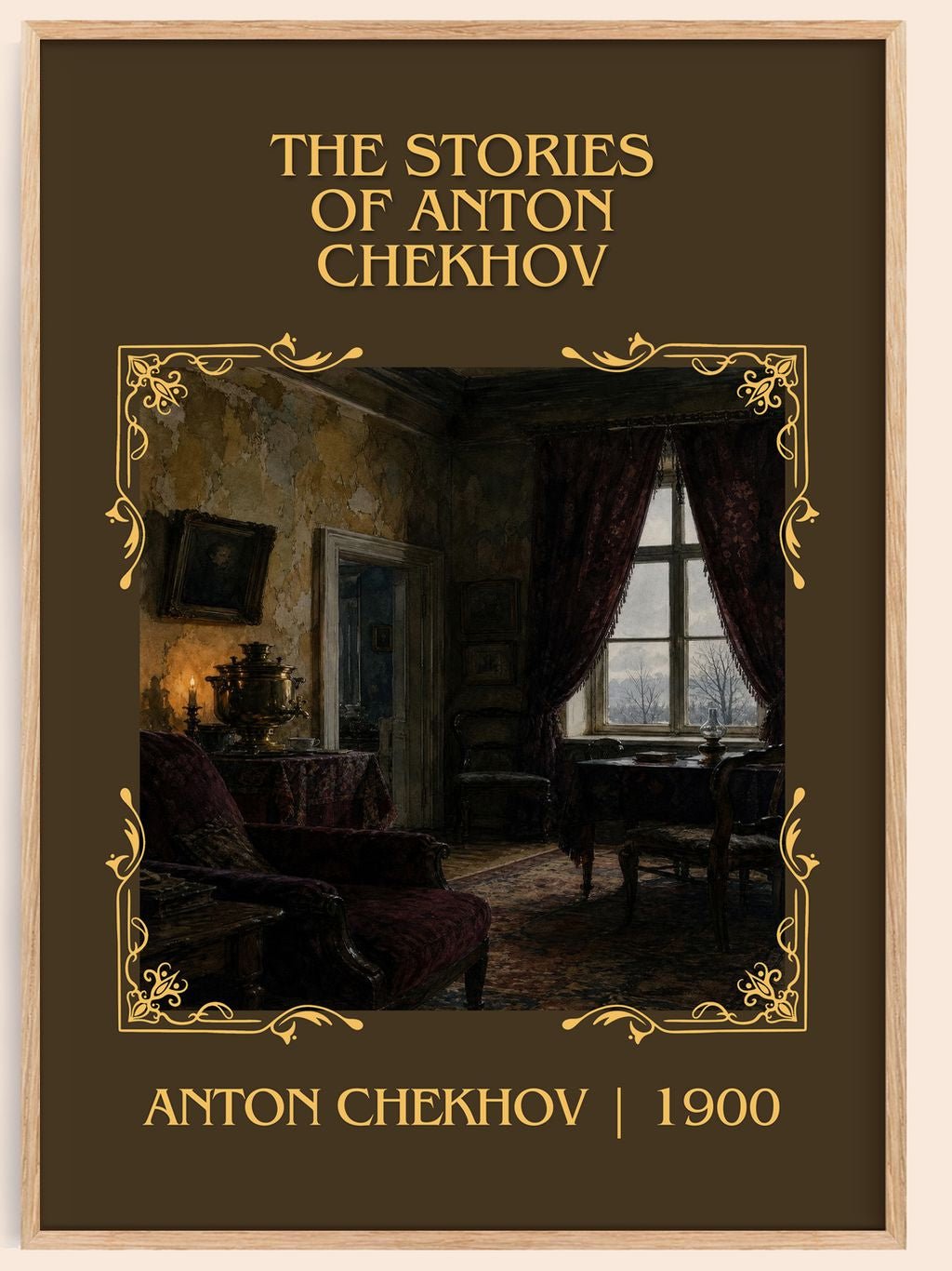 The Stories of Anton Chekhov Classic Book Art Print by Anton Chekhov – book poster