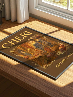 Cheri Classic Book Art Print by Colette – print on a sunlit desk