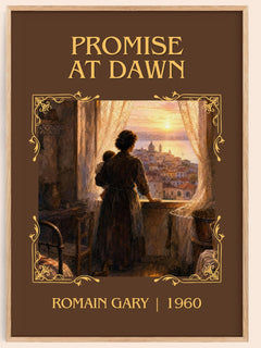 Promise at Dawn Classic Book Art Print by Romain Gary – book poster