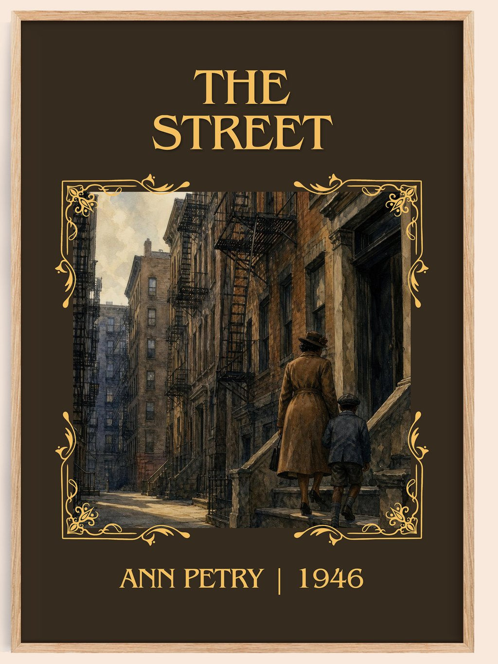 The Street Classic Book Art Print by Ann Petry – book poster