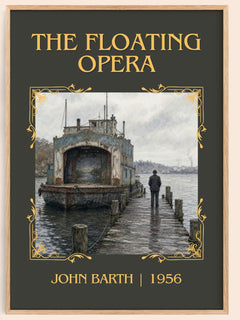 The Floating Opera Classic Book Art Print by John Barth – book poster