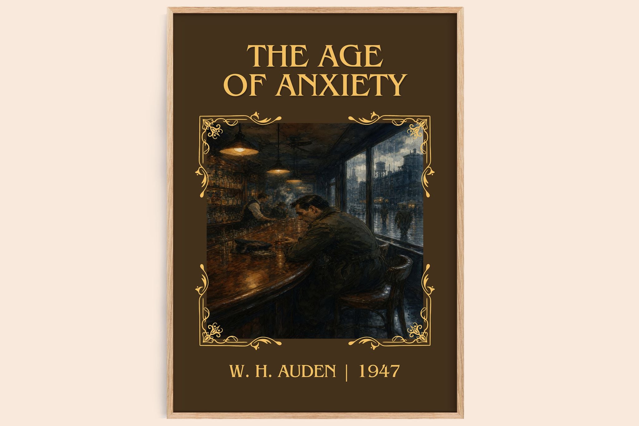 The Age of Anxiety Classic Book Art Print by W. H. Auden