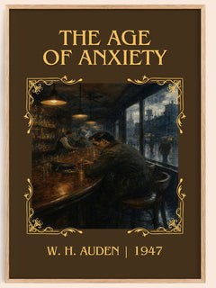 The Age of Anxiety Classic Book Art Print by W. H. Auden – book poster