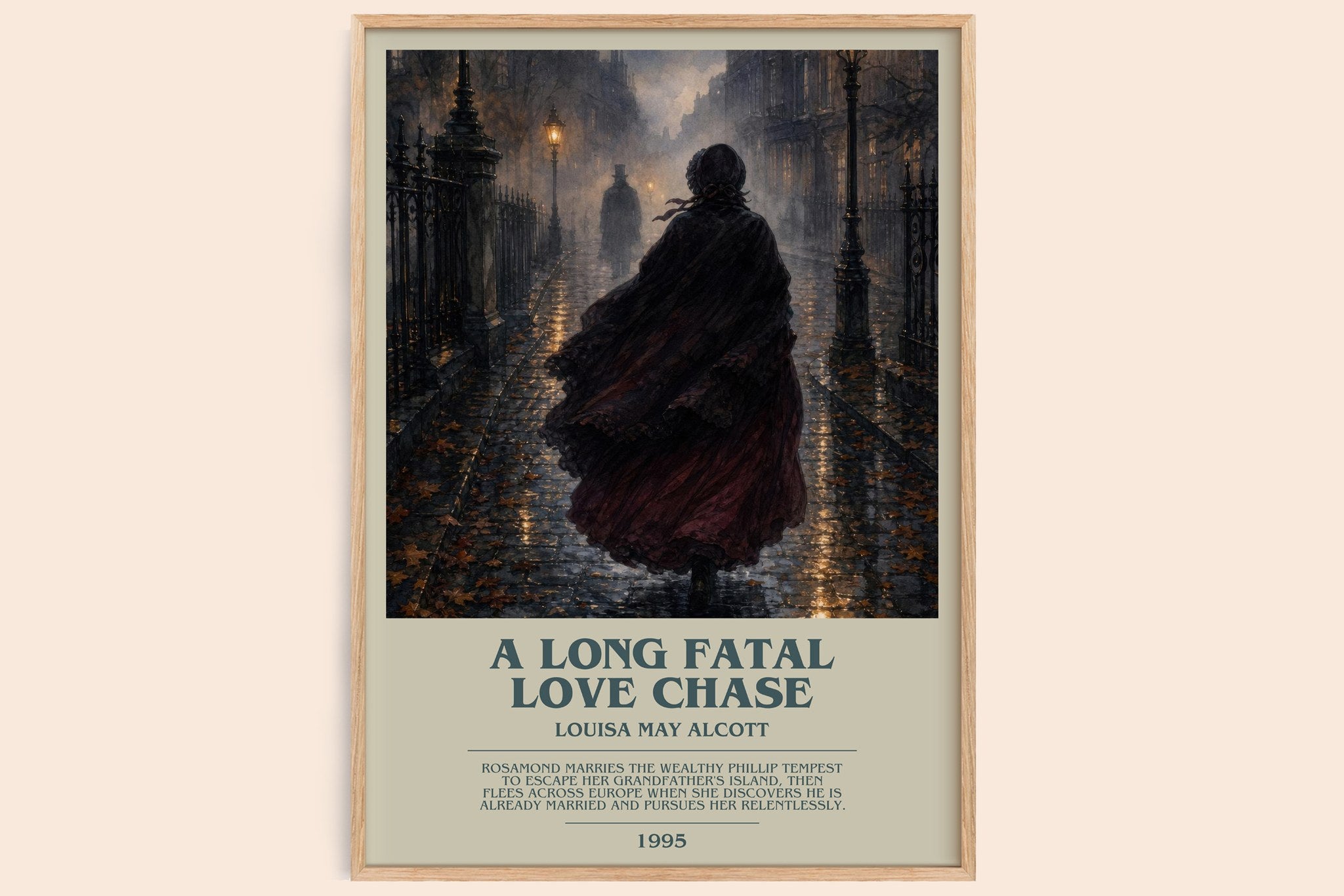 A Long Fatal Love Chase Bookish Wall Art by Louisa May Alcott