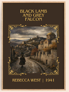 Black Lamb and Grey Falcon Classic Book Art Print by Rebecca West – book poster