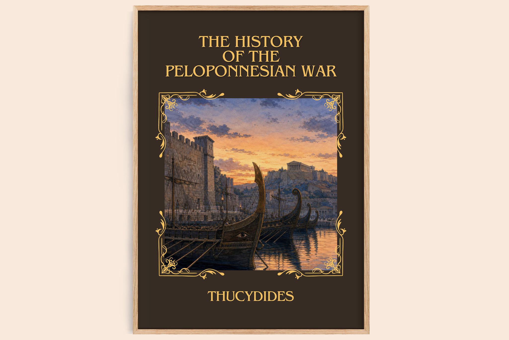 History of the Peloponnesian War Classic Book Art Print by Thucydides