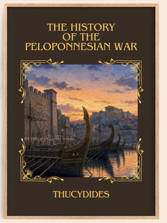 History of the Peloponnesian War Classic Book Art Print by Thucydides – book poster
