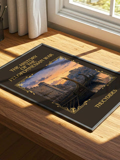 History of the Peloponnesian War Classic Book Art Print by Thucydides – print on a sunlit desk
