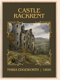 Castle Rackrent Classic Book Art Print by Maria Edgeworth – book poster