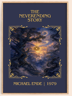 The Neverending Story Classic Book Art Print by Michael Ende – book poster