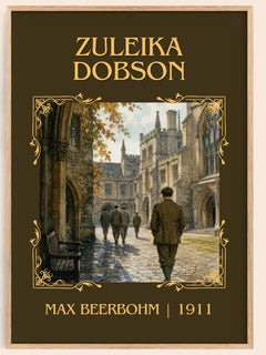 Zuleika Dobson Classic Book Art Print by Max Beerbohm – book poster