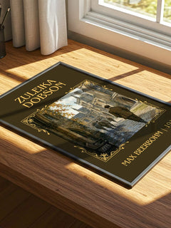 Zuleika Dobson Classic Book Art Print by Max Beerbohm – print on a sunlit desk