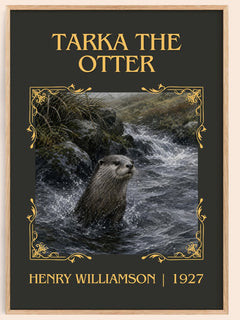 Tarka the Otter Classic Book Art Print by Henry Williamson – book poster