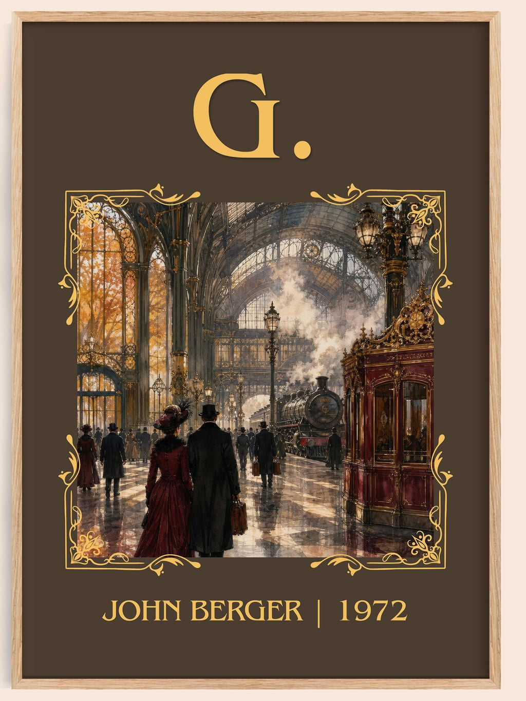 G. Classic Book Art Print by John Berger – book poster