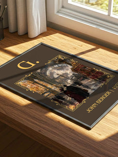 G. Classic Book Art Print by John Berger – print on a sunlit desk