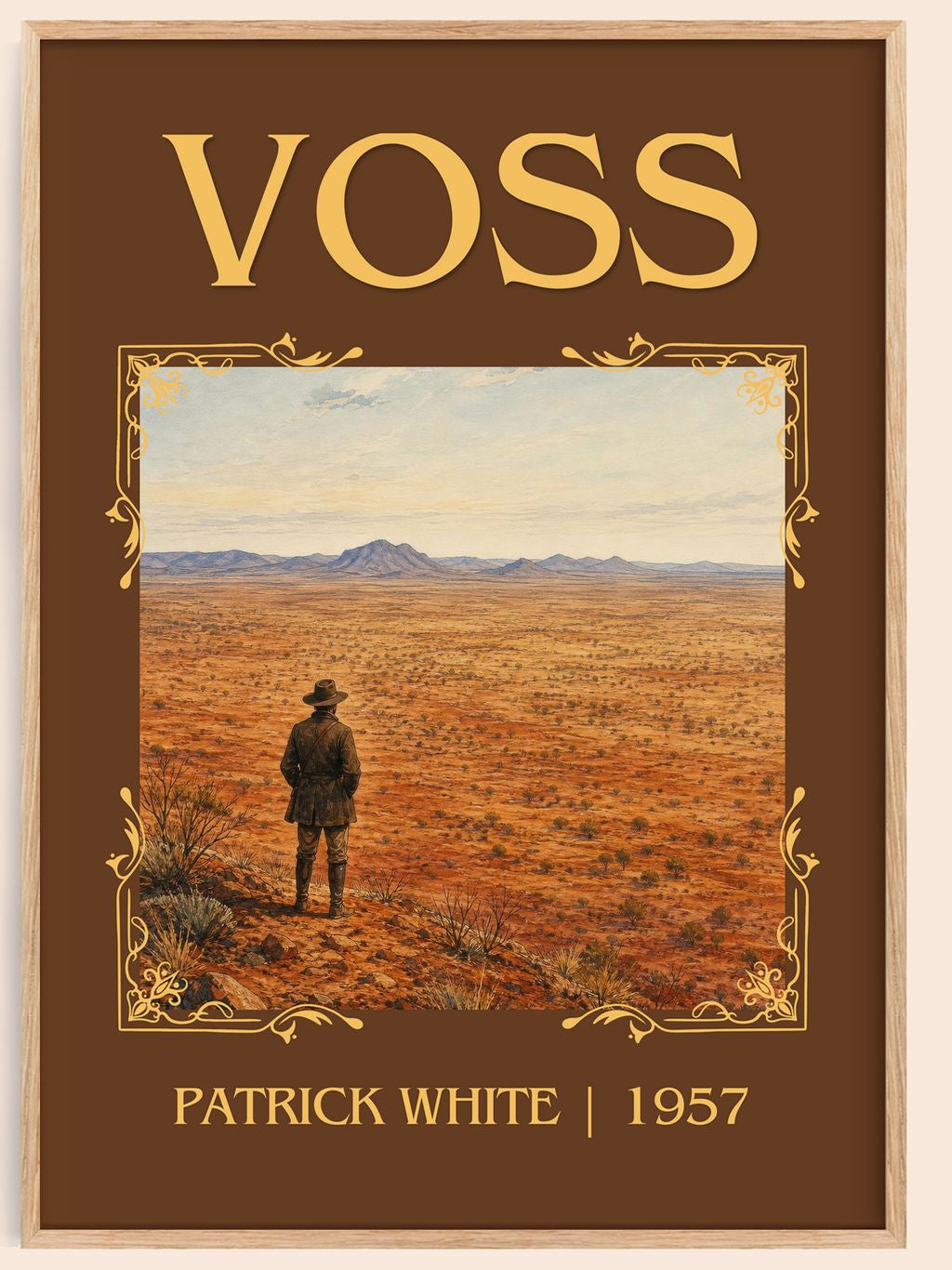 Voss Classic Book Art Print by Patrick White – book poster