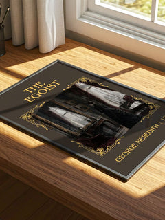 The Egoist Classic Book Art Print by George Meredith – print on a sunlit desk