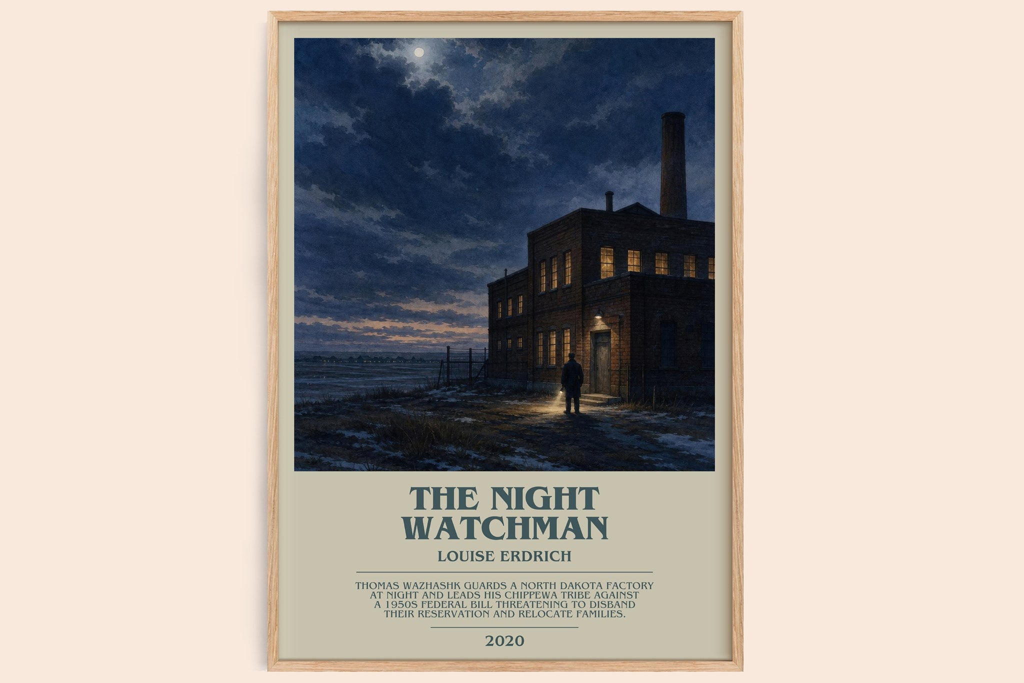 The Night Watchman Bookish Wall Art by Louise Erdrich
