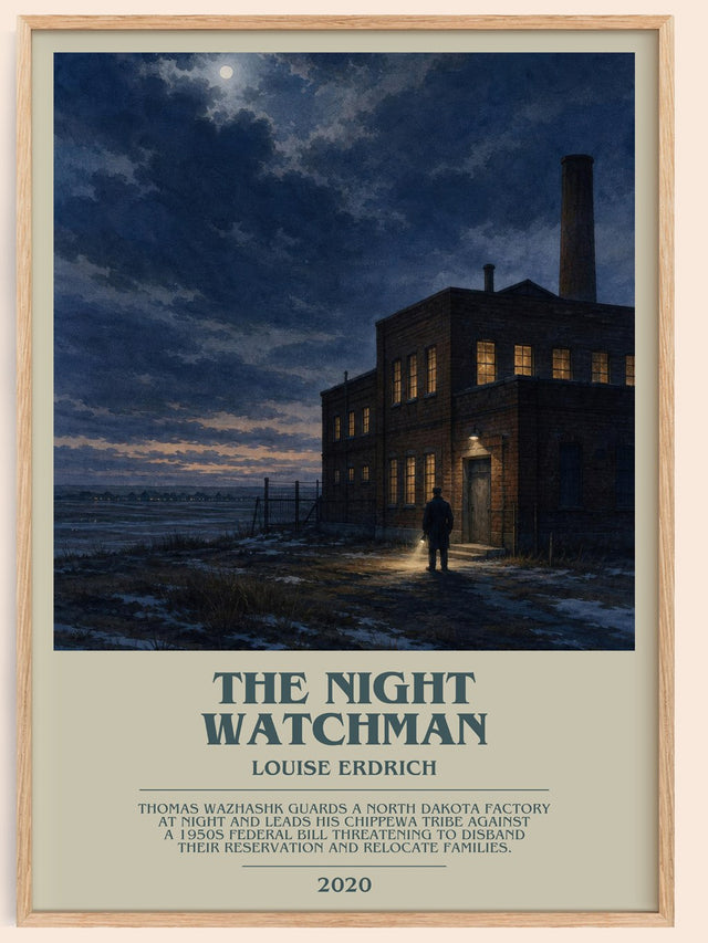 The Night Watchman Bookish Wall Art by Louise Erdrich