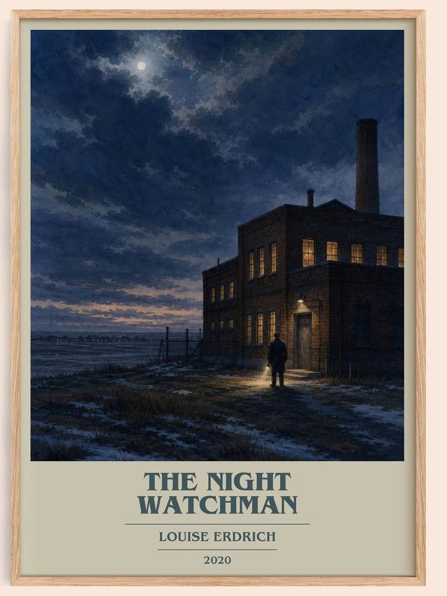 The Night Watchman Book Cover Poster by Louise Erdrich