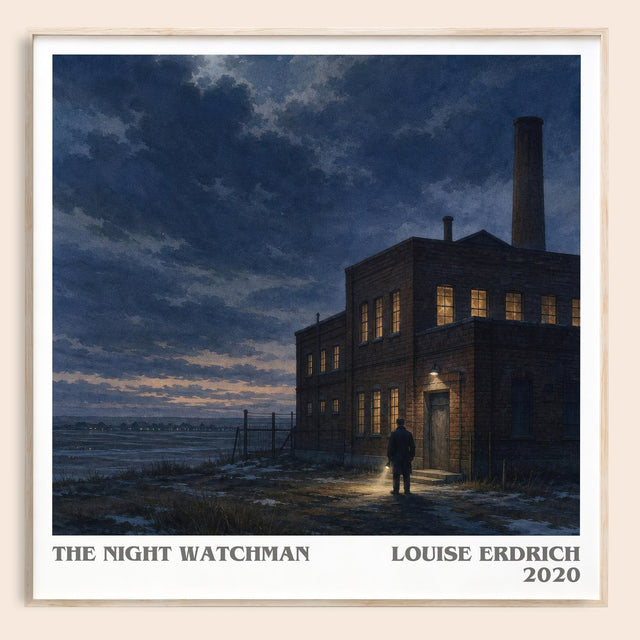 The Night Watchman Literary Art Print by Louise Erdrich