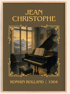 Jean Christophe Classic Book Art Print by Romain Rolland – book poster