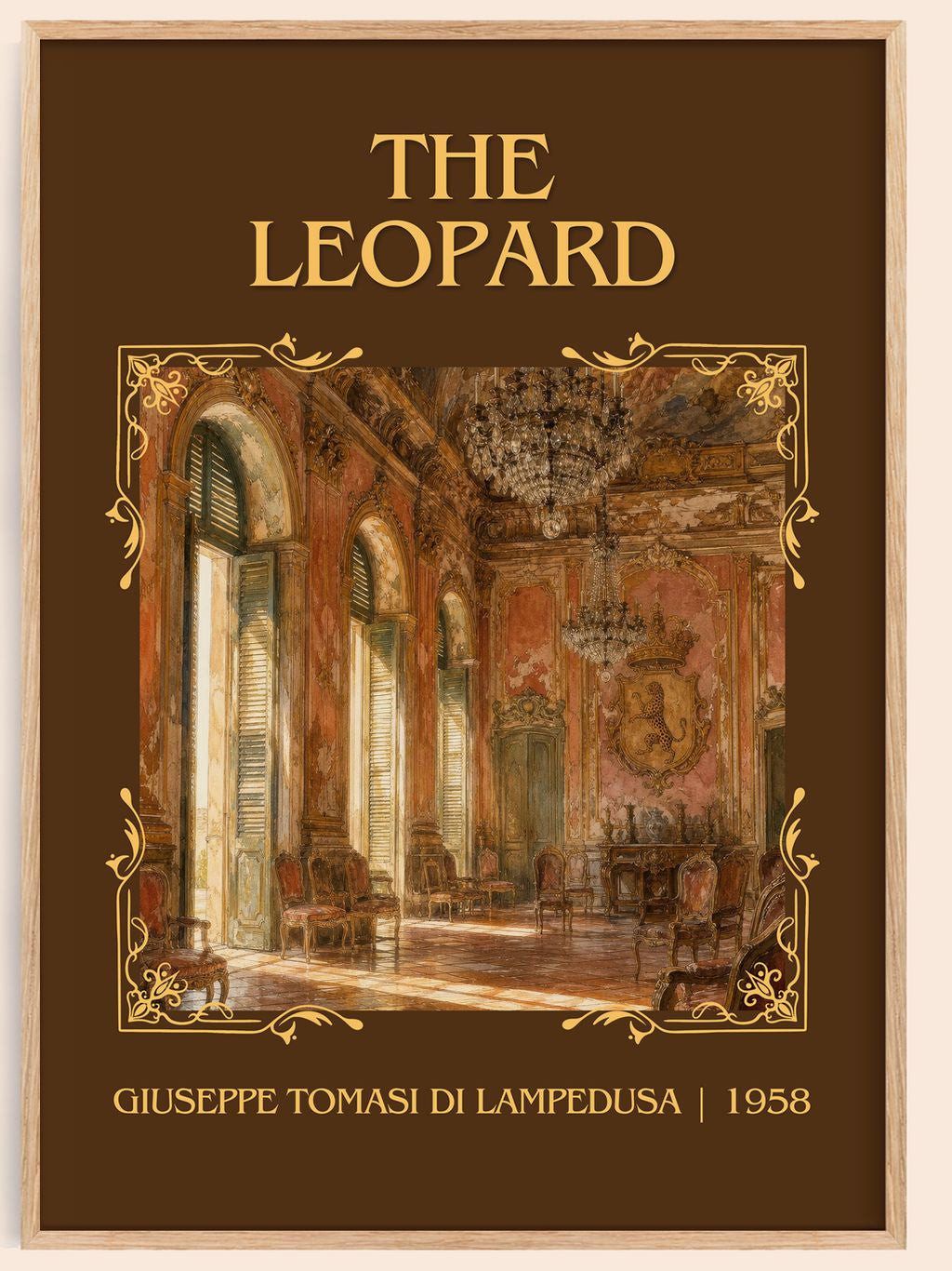 The Leopard Classic Book Art Print by Giuseppe Tomasi di Lampedusa – book poster