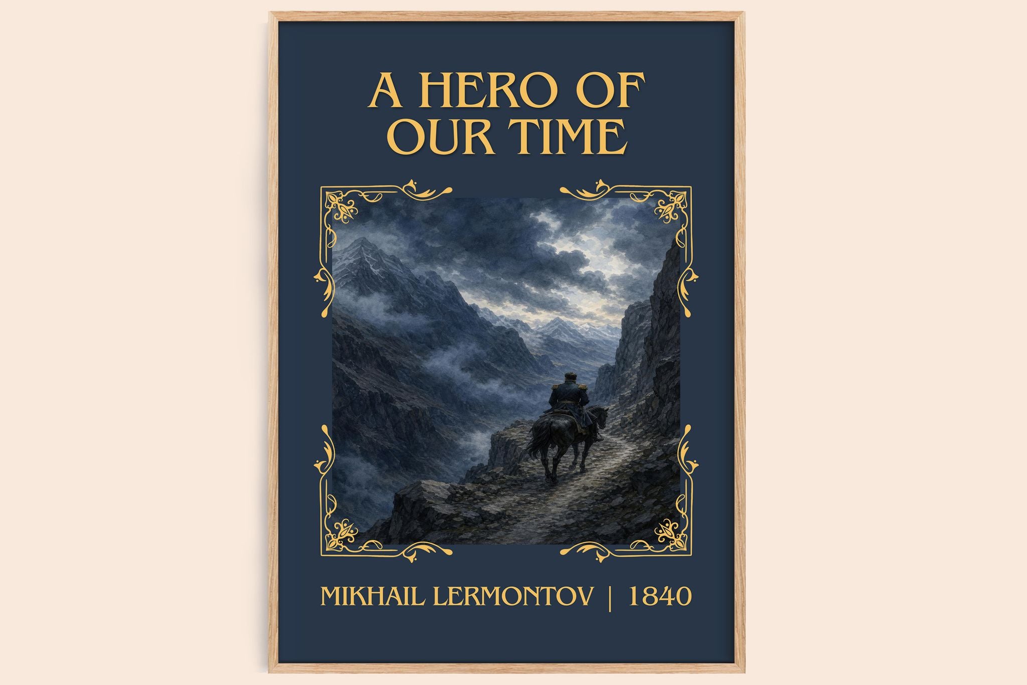 A Hero of Our Time Classic Book Art Print by Mikhail Lermontov
